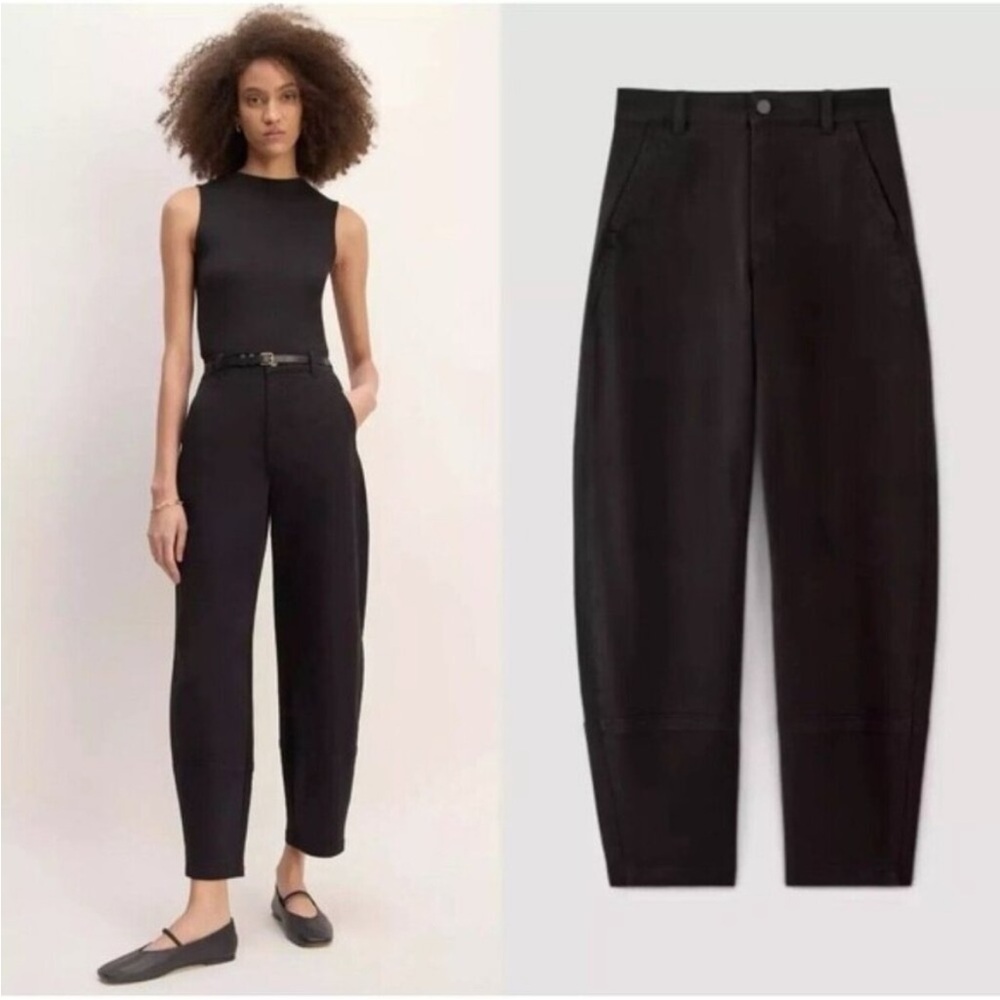Everlane The Utility Barrel Jeans Cotton Twill Pant Tapered sz 0T Tall